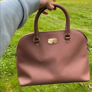 Worn Dusty rose Michael Kors purse